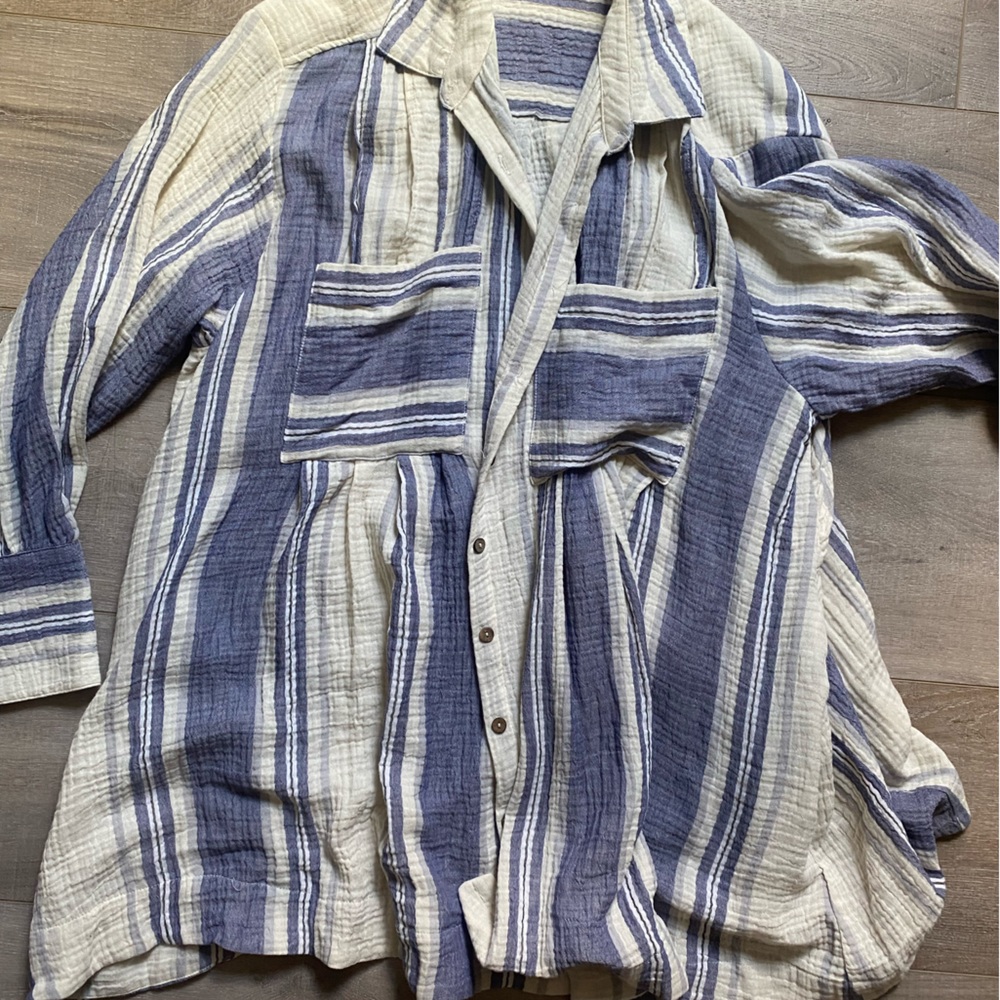 Free People Button Up Blouse